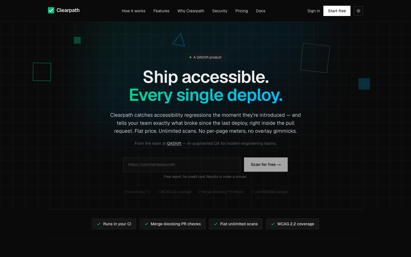 Clearpath — live product